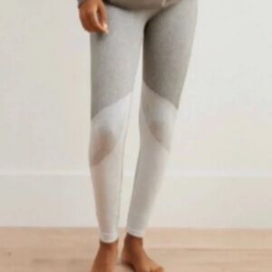 AERIE Women’s Aerie Chill Seamless Leggings Olive Colorblock Size Large